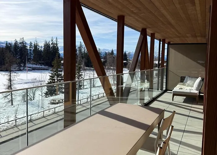 Cozy With And Mountain View Crans-Montana